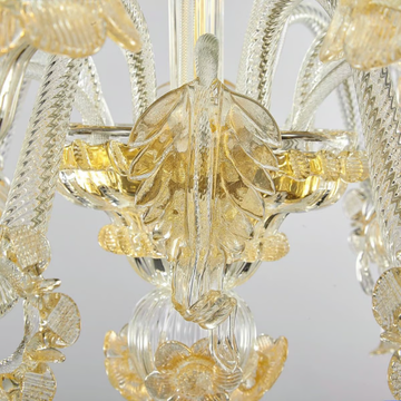 DELFI D'ORO - Murano glass chandelier by Sogni Di Cristallo - view 3